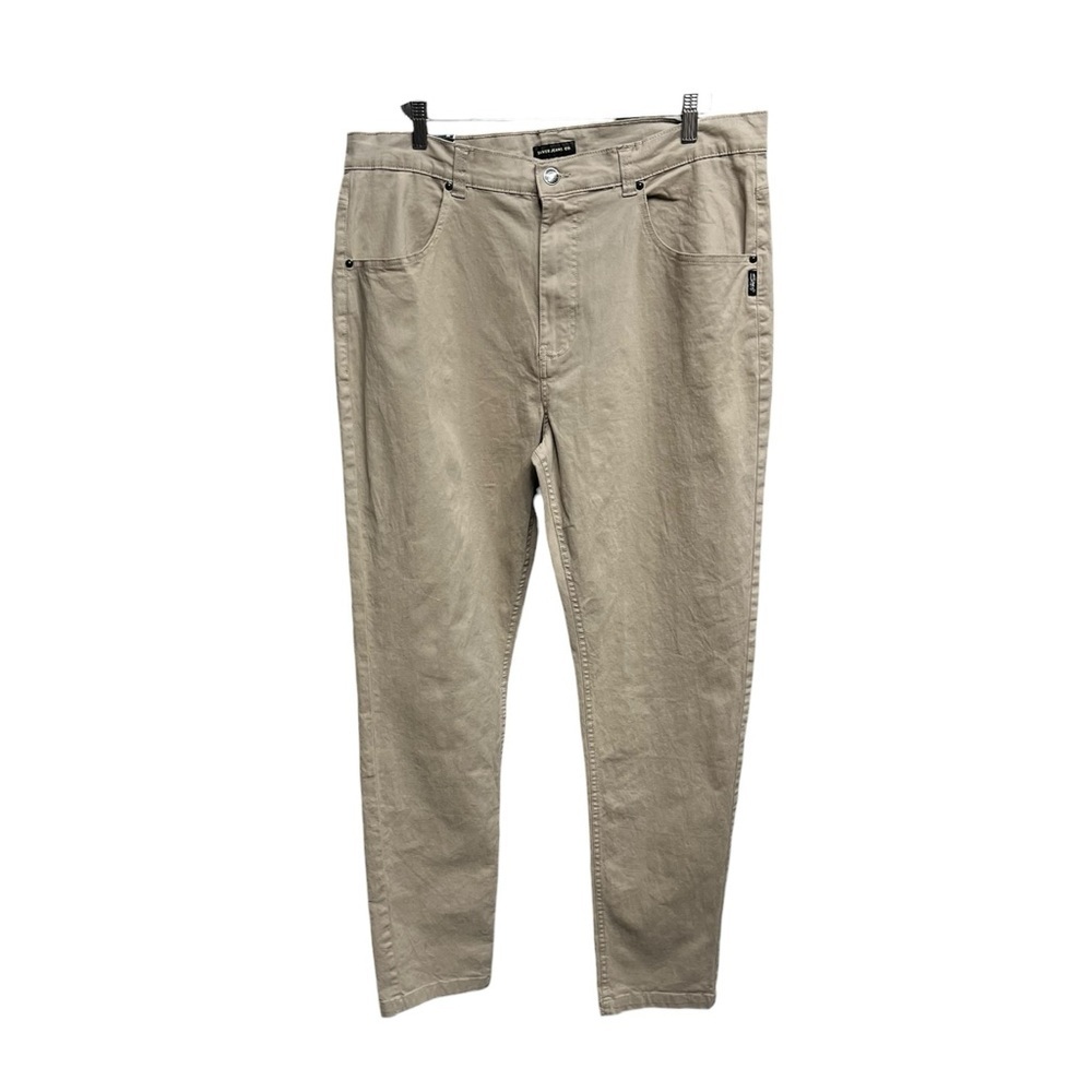 🌻NEW w/tags Silver Jeans Ashton Khaki Beige Slim Fit Pants Size 36x32